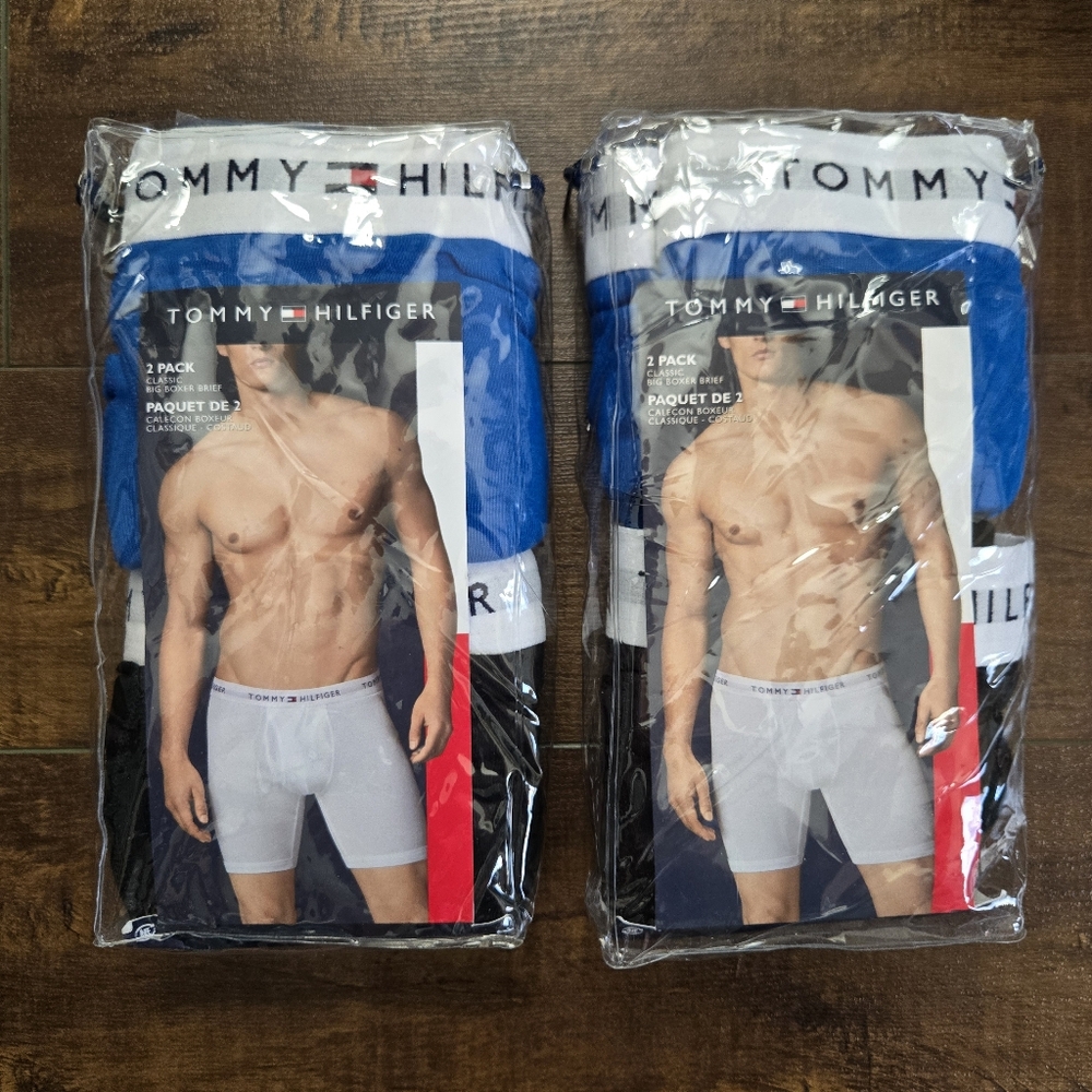 Tommy Hilfiger Men's Big Boxer Briefs 2-Pack Lot Of 2 NWT Size XXL